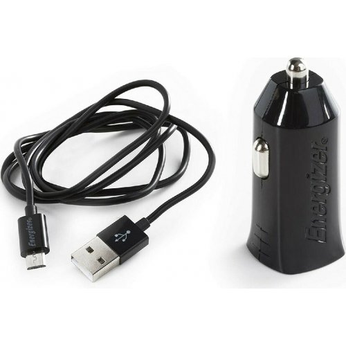 Energizer Car Φορτιστής 1A Micro Usb 1m Black