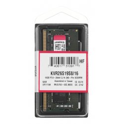 Kingston Technology KVR26S19S8/16 memory module 16 GB 1 x 16 GB DDR4 2666 MHz