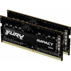 KINGSTON Memory KF432S20IBK2/32 ,FURY Impact DDR4 SODIMM, 3200MT/s,  KIT OF 2  2X16GB