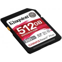 KINGSTON Memory Card Secure Digital SDR2V6/512GB Canvas React Plus V60 SD