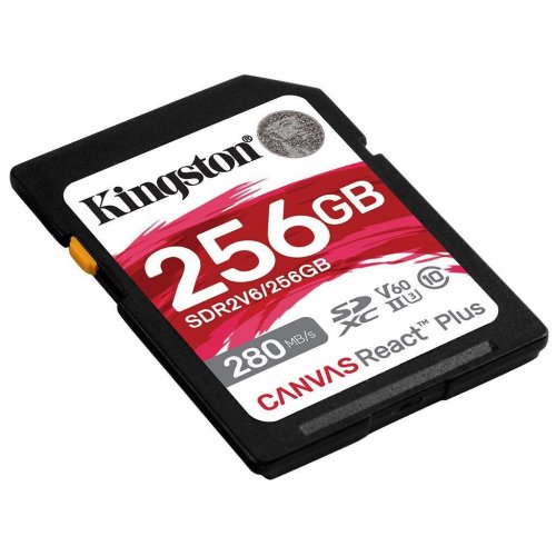 KINGSTON Memory Card Secure Digital SDR2V6/256GB Canvas React Plus V60 SD