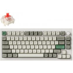 Keychron Q1 Max QMK/VIA (Q1M-P1) Wireless Custom Mechanical Keyboard-Red Switch-Shell White US Layou