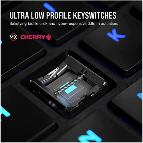 Corsair K100 Air Ασύρματο Gaming Μηχανικό Πληκτρολόγιο με Cherry MX Ultra Low Profile διακόπτες και RGB φωτισμό (Αγγλικό US)