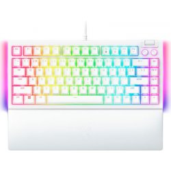 Razer BLACKWIDOW V4 75% WHITE - Mechanical RGB Gaming Keyboard - Hot-Swappable - Orange Tactile Swit