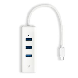 TP-LINK USB 2.0 Hub 3 Θυρών με σύνδεση USB-A / Ethernet UE330C