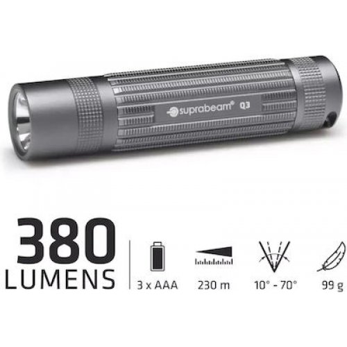 Suprabeam Q3 Flashlight 380lms