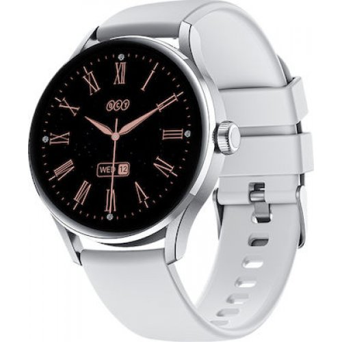 QCY Watch Elite S11 Grey - Small metal 1,19" AMODEL Fashion BT Call IPX8 Waterproof 7Day always on