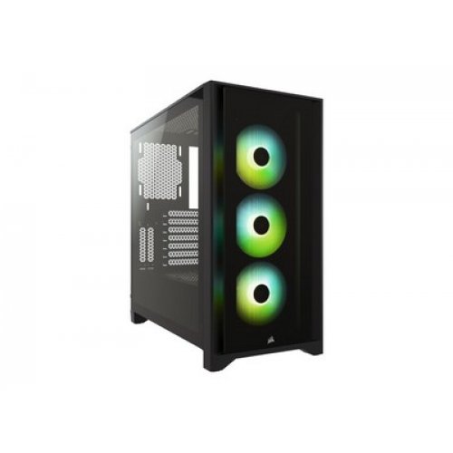 CORSAIR 4000X ICUE RGB MID TOWER BLACK WITH TEMPERED GLASS - GAMING CASE