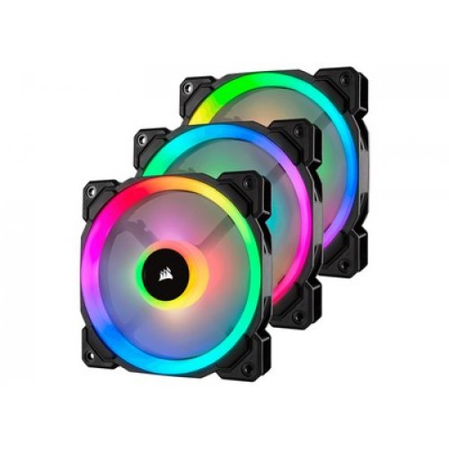 Corsair LL120 RGB 120mm Dual Light Loop RGB LED - PWM Fan - 3pack