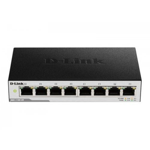 D-LINK SWITCH DGS-1100-08V2, 8 PORT GIGABIT SMART