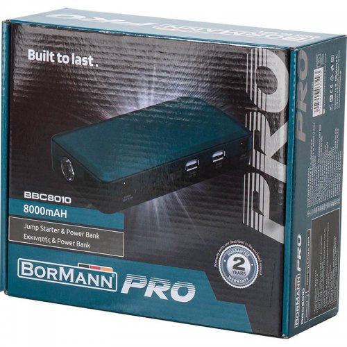 ΕΚΚΙΝΗΤΗΣ & POWER BANK 8000Ah BORMANN Pro BBC8010