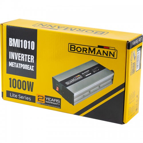 INVERTER-ΜΕΤΑΤΡΟΠΕΑΣ 12V-220V, 1000W BORMANN LITE BMI1010