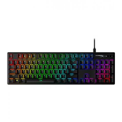 HP HYPERX ALLOY ORIGINS RGB MECHANICAL GAMING AQUA SWITCH US LAYOUT keyboard USB QWERTY US English Black