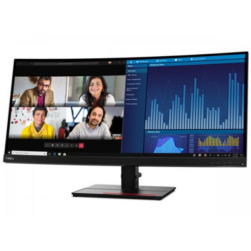 LENOVO Monitor Thinkvision P34w-20 34.14'' IPS WQHD, HDMi, Display Port,Ethernet,Camera,Height Adjust,3YearsW