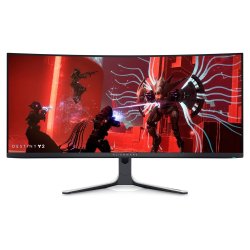 DELL MONITOR ALIENWARE CURVED AW3423DW 34'' Quantum Dot-OLED HDMI, DisplayPort, Height Adjustable, 3YearsW, NVIDIA G-Sync