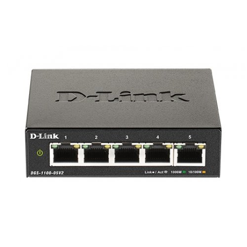 D-LINK DGS-1100-05V2 SMART SWITCH 5 PORTS