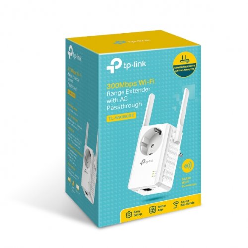 TP-LINK Range Extender TL-WA860RE, 300Mbps WiFi with AC Passthrough V6.0