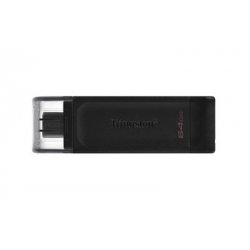 Kingston Technology DataTraveler 70 USB flash drive 64 GB USB Type-C 3.2 Gen 1 (3.1 Gen 1) Black