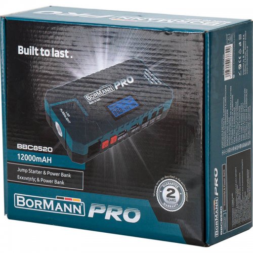 ΕΚΚΙΝΗΤΗΣ & POWER BANK 12000mAh/500Α BORMANN Pro BBC8520