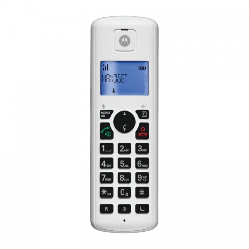 Motorola T401+ White (Ελληνικό Μενού) Ασύρματο τηλέφωνο με φραγή αριθμών, ανοιχτή ακρόαση και Do Not Disturb