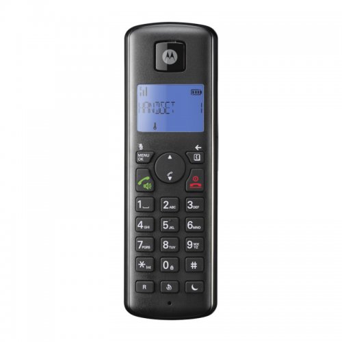 Motorola T401+ Black (Ελληνικό Μενού) Ασύρματο τηλέφωνο με φραγή αριθμών, ανοιχτή ακρόαση και Do Not Disturb