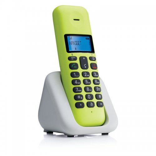 Motorola T301 Lime Lemon (Ελληνικό Μενού) Ασύρματο τηλέφωνο με ανοιχτή ακρόαση