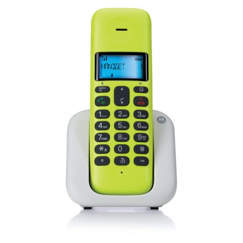 Motorola T301 Lime Lemon (Ελληνικό Μενού) Ασύρματο τηλέφωνο με ανοιχτή ακρόαση