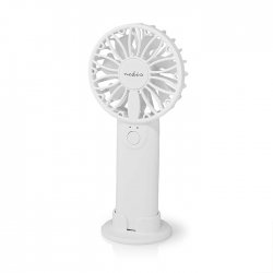 NEDIS Handheld Mini Fan Ανεμιστηράκι Χειρός Μπαταρίας Λευκό (FNHH1WT) (NEDFNHH1WT)