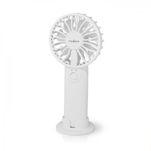 NEDIS Handheld Mini Fan Ανεμιστηράκι Χειρός Μπαταρίας Λευκό (FNHH1WT) (NEDFNHH1WT)