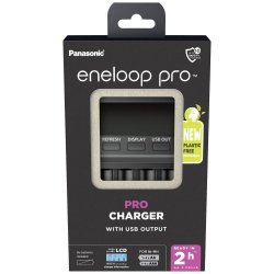 Panasonic Eneloop Professional BQ-CC65E USB Φορτιστής 4 Μπαταριών Ni-MH Μεγέθους AA/AAA (13454402) (PAN13454402)