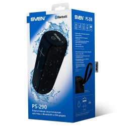 Sven 2.0 Portable Speaker PS-290 Black 2x10W Waterproof Bluetooth (SV-020217)