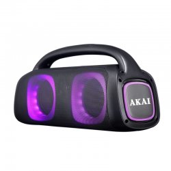 Akai ABTS-100 Φορητό ηχείο Βluetooth karaoke με AWS, SD, AUX, LED, USB, FM και ενσύρματο μικρόφωνο – 60W RMS