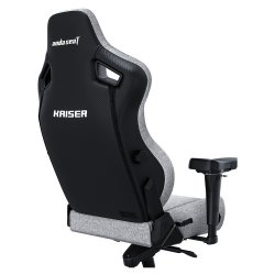 Anda Seat KAISER-3 L Υφασμάτινη Καρέκλα Gaming με Ρυθμιζόμενα Μπράτσα Γκρι