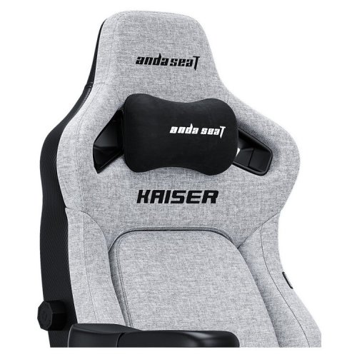 Anda Seat KAISER-3 L Υφασμάτινη Καρέκλα Gaming με Ρυθμιζόμενα Μπράτσα Γκρι