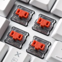 Sharkoon PureWriter TKL RGB Gaming Μηχανικό Πληκτρολόγιο Tenkeyless με Kailh Red διακόπτες και RGB φωτισμό (Αγγλικό US) Λευκό (P