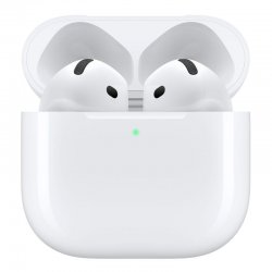 Apple AirPods 4 with Active Noise Cancellation Earbud Bluetooth Handsfree Ακουστικά με Αντοχή στον Ιδρώτα και Θήκη Φόρτισης Λευκά