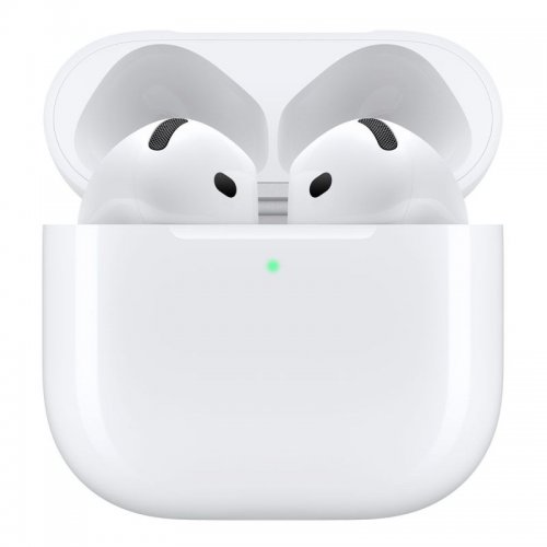 Apple AirPods 4 with Active Noise Cancellation Earbud Bluetooth Handsfree Ακουστικά με Αντοχή στον Ιδρώτα και Θήκη Φόρτισης Λευκά