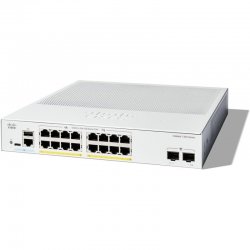 Cisco Catalyst 1300 Managed L2 / L3 PoE Switch με 16 Θύρες Gigabit (1Gbps) Ethernet και 2 SFP Θύρες