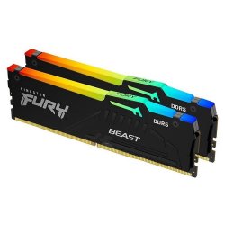 KINGSTON Memory KF552C36BBEA-16 FURY Beast Black RGB DDR5, 5200MT/s, 16GB, KIT OF 2