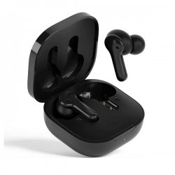 QCY T13 TWS BLACK Dual Driver 4-mic noise cancel. True Wireless Earbuds - Quick Charge 380mAh